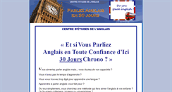 Desktop Screenshot of parler-anglais.secretsreussite.com