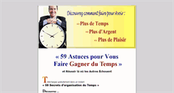 Desktop Screenshot of gestion-du-temps.secretsreussite.com